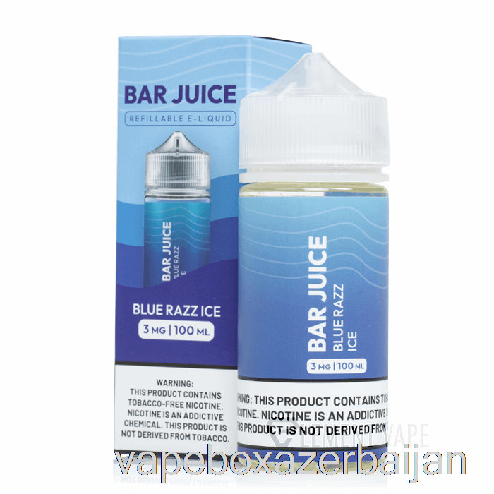 E-Juice Vape Blue Razz Ice - Bar Juice - 100mL 0mg